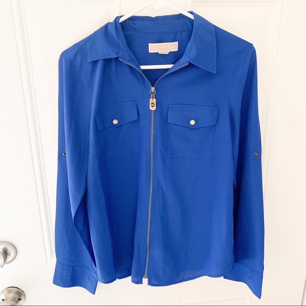 | 5 for $50 | Michael Kors Zip Up Blouse